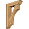Ekena Millwork Westlake Traditional Rough Sawn Bracket w/ Offset Brace, Western Red Cedar, 8"W x 32"D x 44"H BKT0806X32X44WTL01RWR - alternate 1